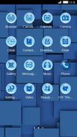 Blue Squares C Launcher Theme capture d'écran 1