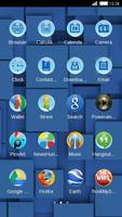 Blue Squares C Launcher Theme capture d'écran 2