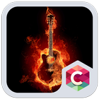 Fire Guitar Theme HD 圖標