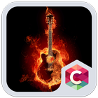Fire Guitar Theme HD icon