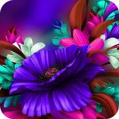Descargar APK de Flor azul púrpura Bloom Tema