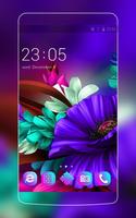 Themes app for  S6 Purple Bloo Affiche