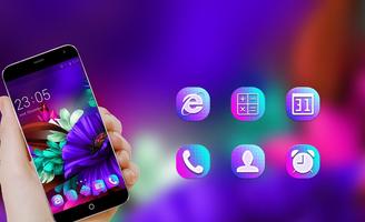 Themes app for  S6 Purple Bloo 스크린샷 3
