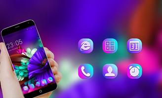 برنامه‌نما Themes app for  S6 Purple Bloo عکس از صفحه