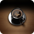 Mañana café tema icono