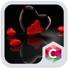 آیکون‌ Romantic Hearts Theme: Red Color Black heart Love