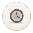 White Clock C Launcher Theme icône