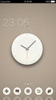 White Clock Theme poster
