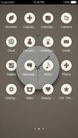 White Clock Theme screenshot 1