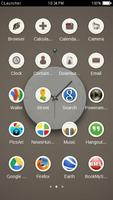 White Clock C Launcher Theme capture d'écran 2