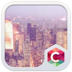 Скачать Вид на ночной город C Launcher APK