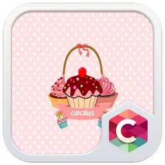 Скачать Pink Cupcake C Launcher Theme APK
