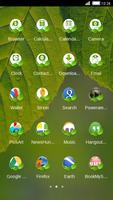 Green Leaf C Launcher Theme screenshot 2