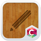 Wood Line C Launcher Theme icône