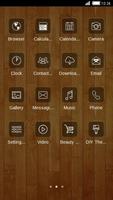 Wood Line C Launcher Theme screenshot 1