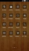 Wood Line C Launcher Theme capture d'écran 1