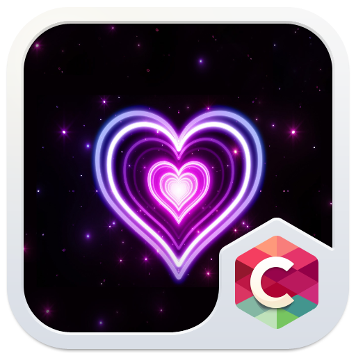 Neon Heart Theme HD: CLauncher
