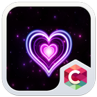 Neon Heart Theme HD icône