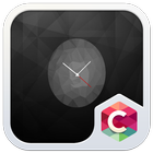 Black Clock C Launcher Theme simgesi