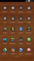 Wooden C Launcher Theme screenshot 2