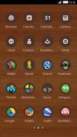 Wooden C Launcher Theme capture d'écran 2