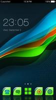 Colorful Wave Pattern Theme HD Affiche