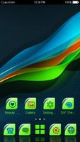 Colorful Wave Pattern Theme HD screenshot 2