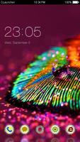 Amazing Colorful Feather Theme Affiche