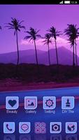 Purple Sunset CLauncher Theme ảnh chụp màn hình 2