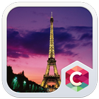Sunset Paris CLauncher Theme ikona