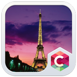 Sunset Paris CLauncher Theme ikona