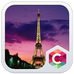 Sunset Paris CLauncher Theme