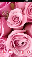Pink Roses CLauncher Theme Affiche