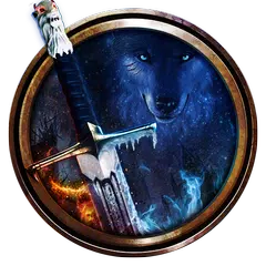 Game of Ice and Fire Theme: Wolf & Sword wallpaper APK download
