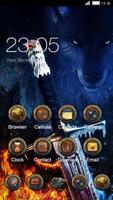 Game of Ice and Fire Theme: Wolf & Sword wallpaper تصوير الشاشة 1