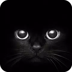 Black Cat eyes Theme CLauncher APK download