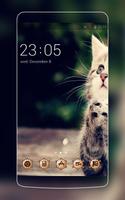 Cute Cat Theme C Launcher poster