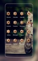 Cute Cat Theme C Launcher syot layar 1