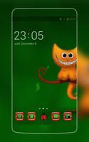 Cat Cartoon Theme C Launcher Affiche