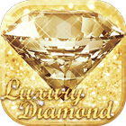 Luxury Diamond Launcher: Gold Glitter Deluxe Theme آئیکن