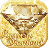 Luxury Diamond Launcher: Gold Glitter Deluxe Theme biểu tượng