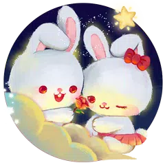 Kawaii Rabbit Love theme APK Herunterladen