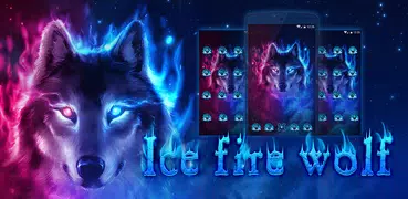 Fire Wolf Theme: Ice fire wallpaper HD