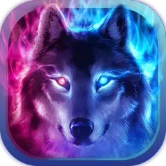 Fire Wolf Theme: Ice fire wallpaper HD APK Herunterladen