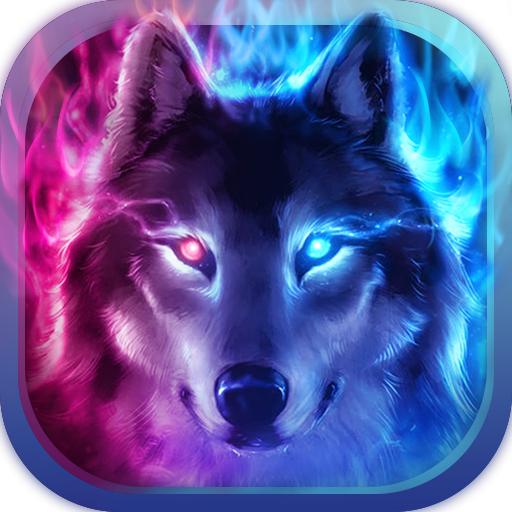 Fire Wolf Theme: Ice fire wallpaper HD