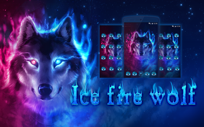 無料で Fire Wolf Theme Ice Fire Wallpaper Hd アプリの最新版