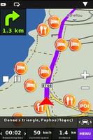 Cyprus On Road GPS Navigation capture d'écran 3