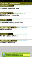 3 Schermata Sports Events Calendar 2015