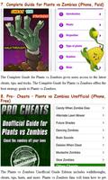 Guide for Plants vs Zombies capture d'écran 3