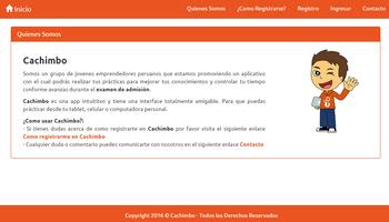 برنامه‌نما Examenes de Admision Cachimbo عکس از صفحه